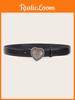 Factory Direct Supply Fashionable Metal Heart Buckle Belt For Women's Jeans