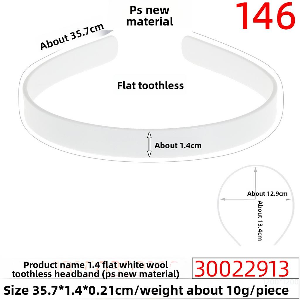 Plastic Hair Band Headband Accessories Two-sided Flat Hair Band Base Plate Hair Decoration