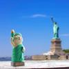 Reise um die Welt Katze: Harz Statue of Liberty Figur