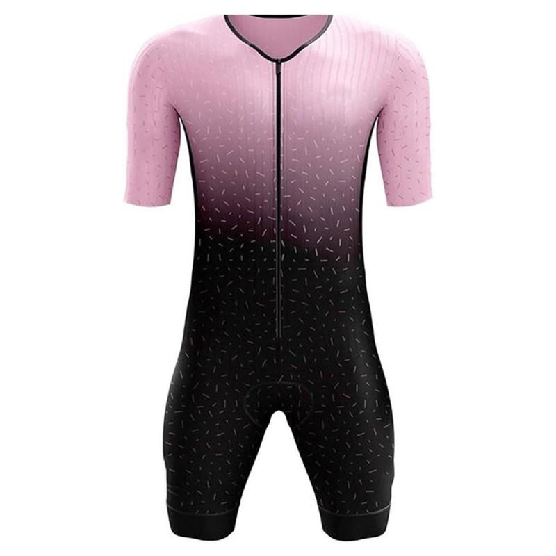 Herren Cycling Skin Suit Rennrad Zeitfahren Leistung Sommer Schnelltrocknend Kompressionspassform