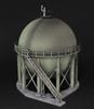 TOMYTEC DioColle Combat Series DCM08 Complex A Plastic Model 315599 1/144 War-torn (Gas Holder) Pre-painted