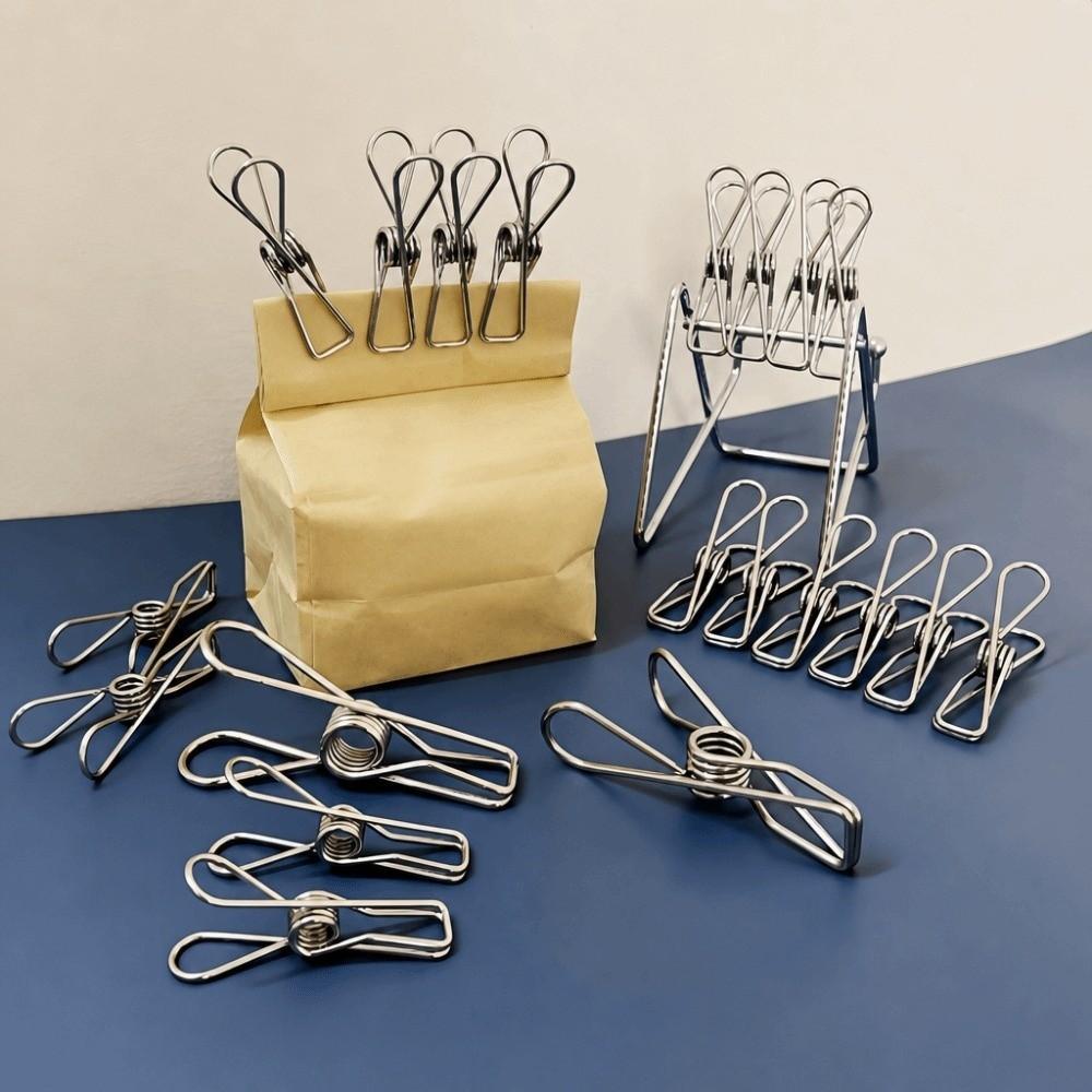 20pcs Stainless Steel Pegs Clothespin 5cm Utility Clips Multi-Purpose Wire Clothes Pegs Kitchen