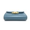 CELINE Triomphe Compact Wallet Tri-fold Wallet Leather blue/GoldHardware