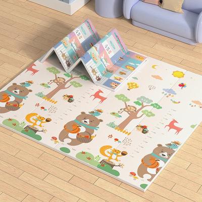 Double-Sided Cartoon Baby Crawling Mat: Anti-Fall, Cold-Insulating, Moisture-Proof, Thickened, and Easy To Store.