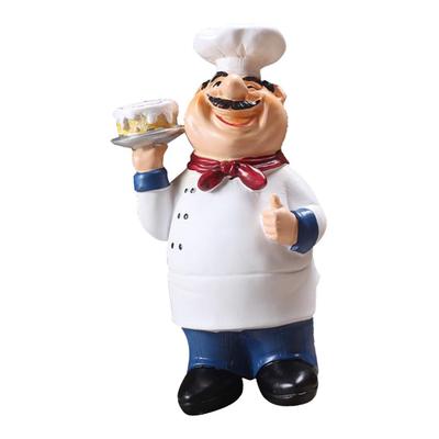 Hars Chef Keuken Decor Tafel Middelpunt Beeldje Home Collectible Cake