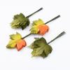 12pcs Fake Leaf Silk Green Leaves for Party Wedding Home Decoration Scrapbooking Craft Diy Gifts Box Cheap Artificial Plants