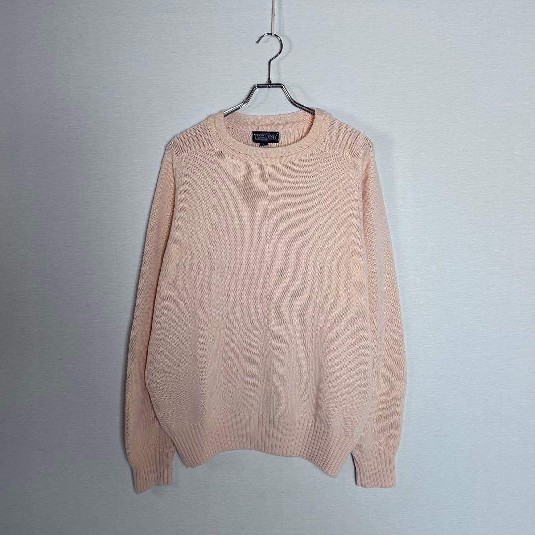 Beige crew neck knit