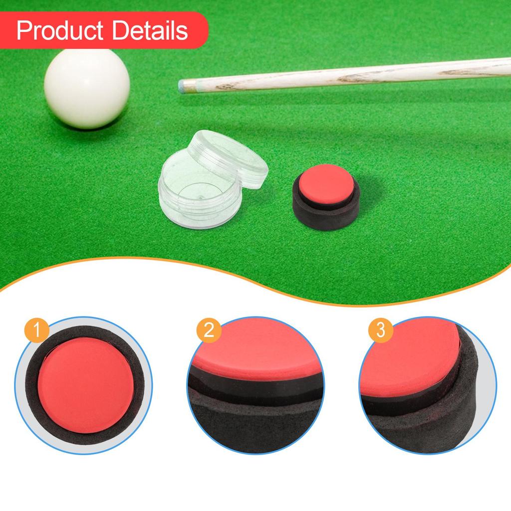 Pool Cue Chalk Sports Portable Professional Tournament Use for Club Bar Home