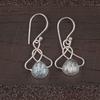 Dendritic Opal Gemstone 925 Sterling Silver Handmade Earrings 1.50" For Birthday EE-2-19