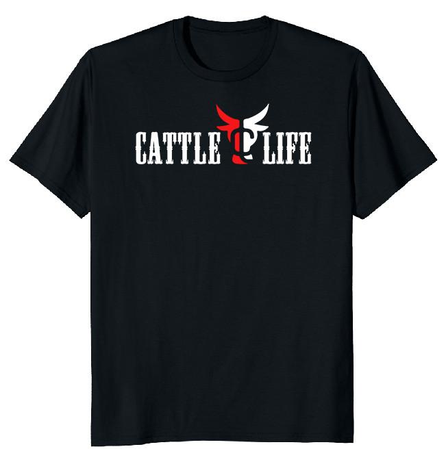 NEW LIMITED Cattle Life Taurine Cow Novelty Heavy Cotton Tee S