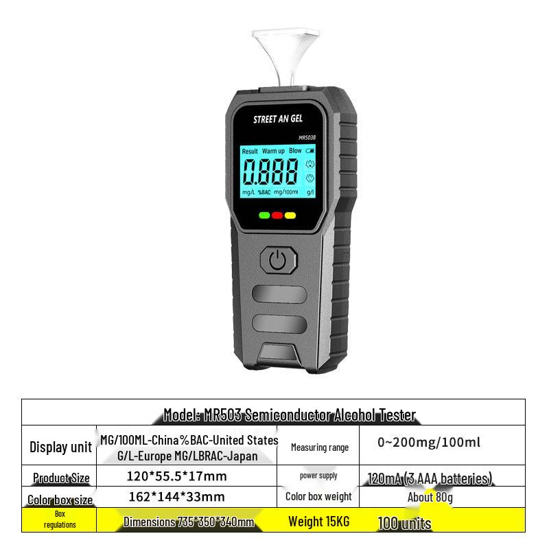 Alcohol Breathalyzer & Drunk Driving Tester