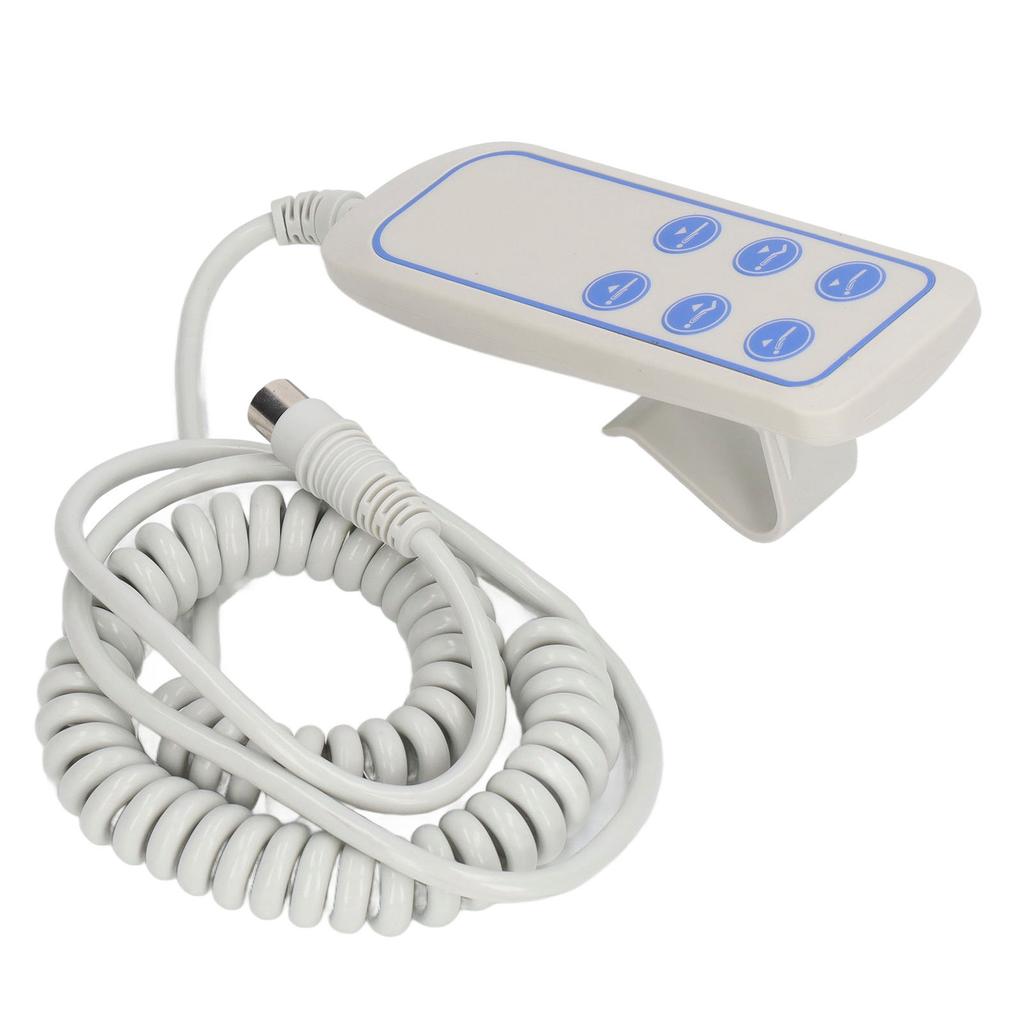 Controlador de Cama Elevatória Elétrico PVC IP66 Resistente ao Desgaste Controle Manual de Cadeira Elevatória para Hospital (8 Pin)