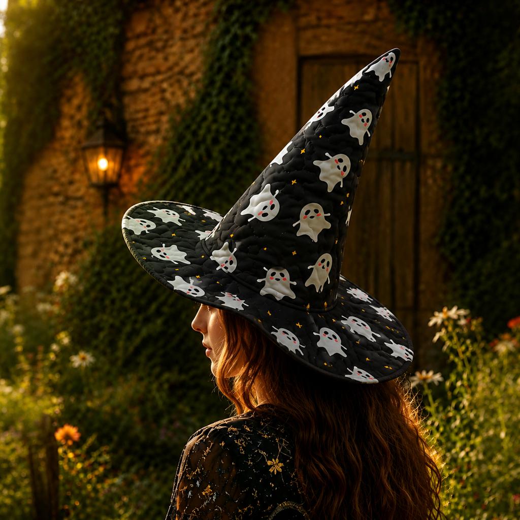 Witch Hat for Halloween Party - Tall Costume Hat for Adults and Kids