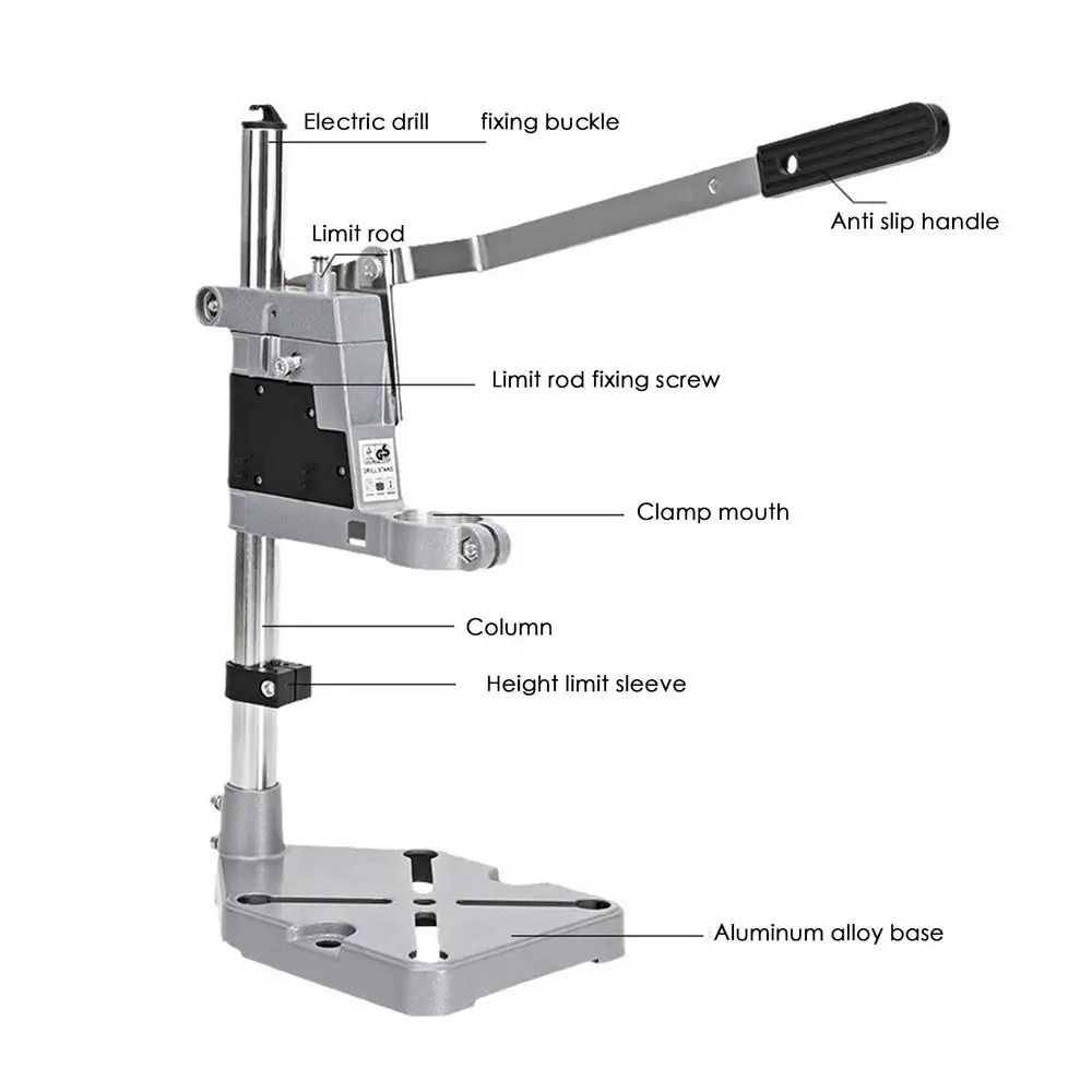 

400mm Bench Drill Holder Precise Woodworking Drilling Positioning Table Drill Press Adapter Electric Drill Stand