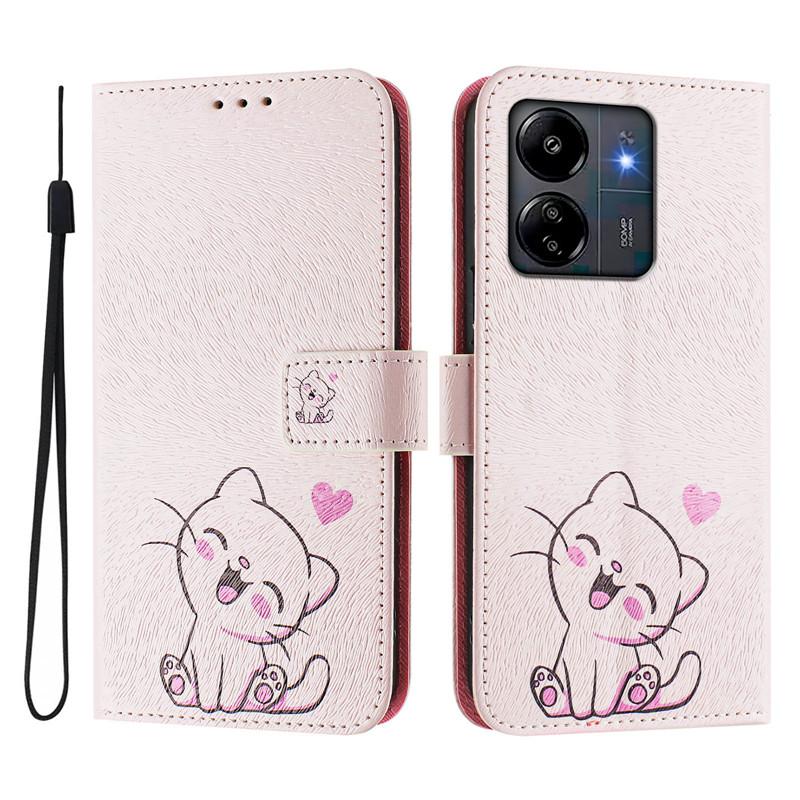 Luksusowe etui z klapką ze skóry dla Xiaomi Redmi 13C Klapka na dla Xiomi Redmi 13C 4G 5G Redmi13C Portfel Etui z kwiatami Etui 202
