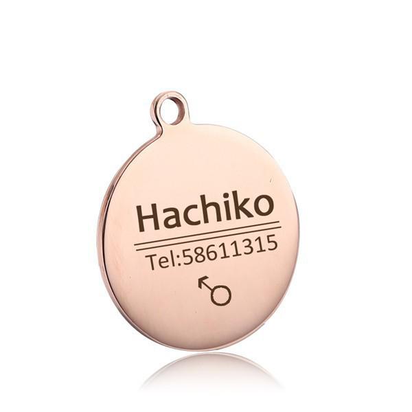 Personalized Stainless Steel Pet Name Tag - Anti-Lost Custom Dog Tag and Collar Nameplate
