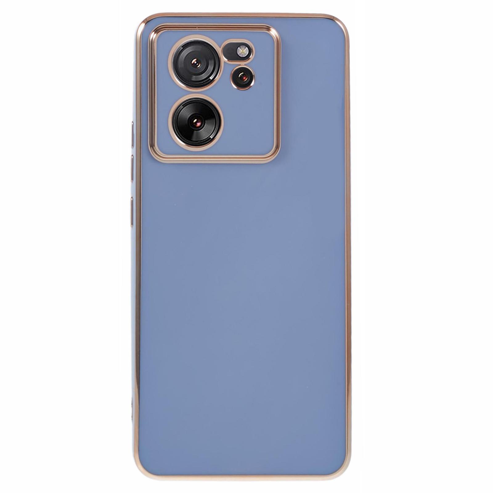 

For Xiaomi 13T/13T Pro/Redmi K60 Ultra Case TPU 6D Electroplating Phone Cover Glossy Surface Blue
