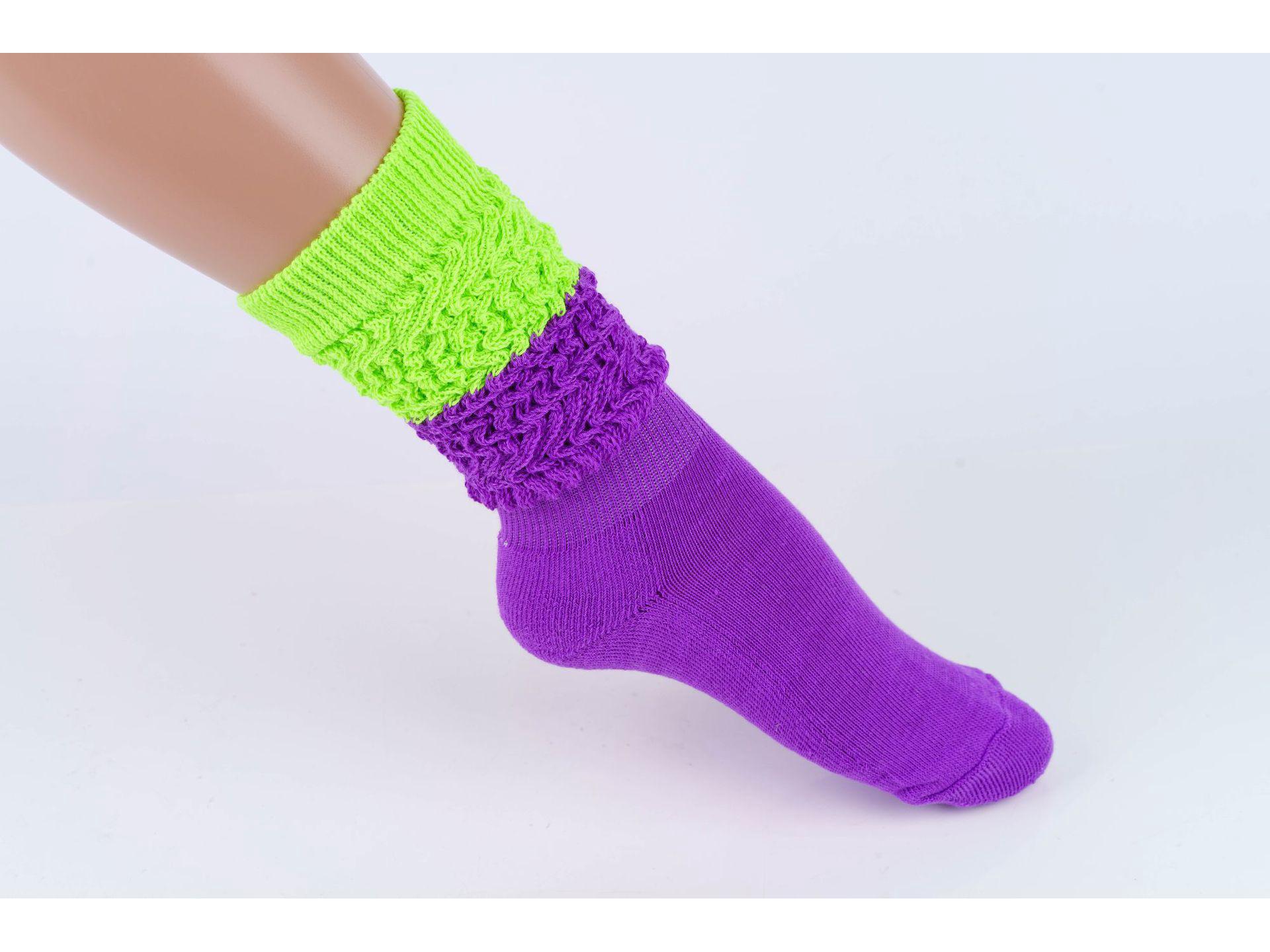 

Носки-пузырьки контрастного цвета в японском стиле для мужчин и женщин - осенне-зимние ворсистые и свободные носки Loose Pack