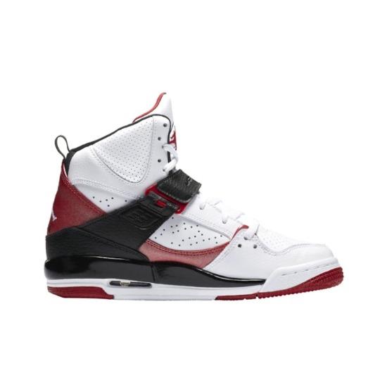 Air Jordan Flight 45 High GS White Red Black 524865-130