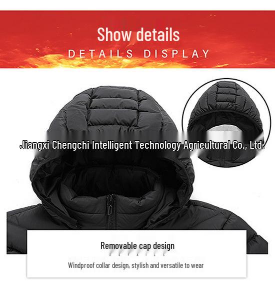 USB-beheizte Baumwolljacke mit einstellbarer Temperaturregelung