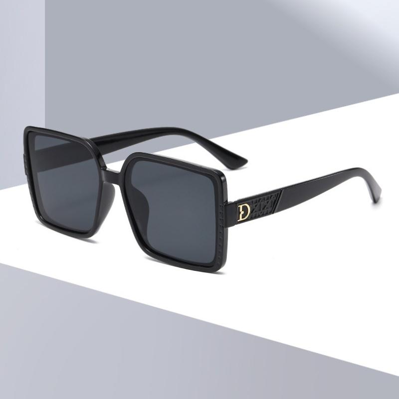 Fashion Oversized Square Sunglasses For Women Men Classical Large Frame Letter D Luxury Brand Designer Sun Glasses UV400 Shades