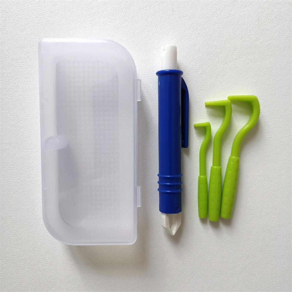 4pcs with Storage Box Flea Tick Tweezers Clip Tick Hooks Pet Cleaning Supplies Dog Cat