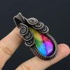 Rainbow Solar Quartz 999 Copper Wire Wrapped Pendant, Handmade Gemstone Pendant Jewelry, Gifts For Wife Brand New Pendant