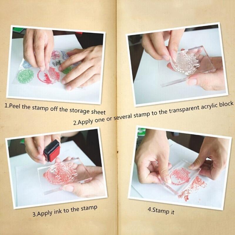 1PCS Clear Rubber Thank You Design Transparent Stamp DIY Scrapbooking Card Making Decoration Supplies