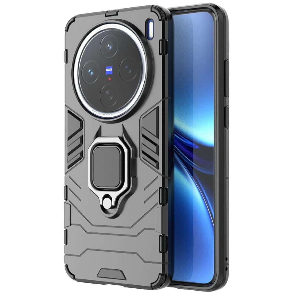 For Vivo X200 5G Case PC+TPU Protective Phone Cover with Ring Kickstand