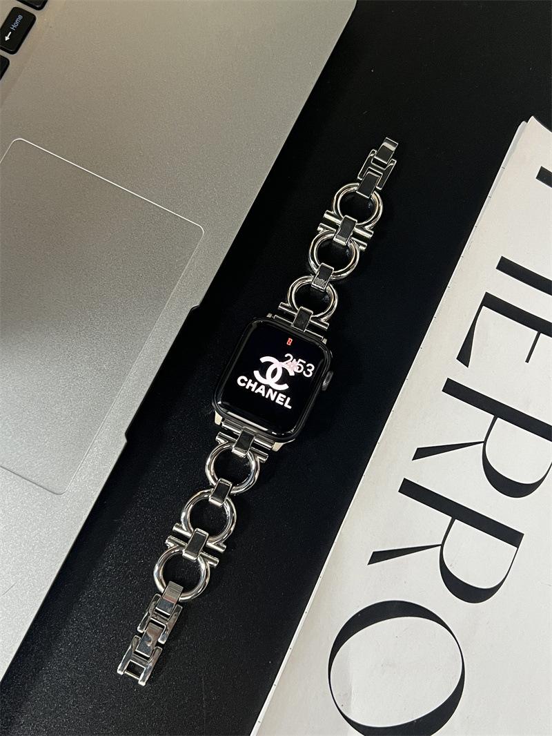 Для Apple Apple Watchs10 Металлический стальной ремешок-пончик Iwatch98765Se Ремешок O-Chain 38/40/41/(10th generation 42mm) universal серебряный