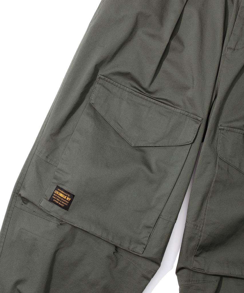 COLUMBIA UNIVERSITY Mil-Label Pocket Wide Fit Balloon Pants Khaki