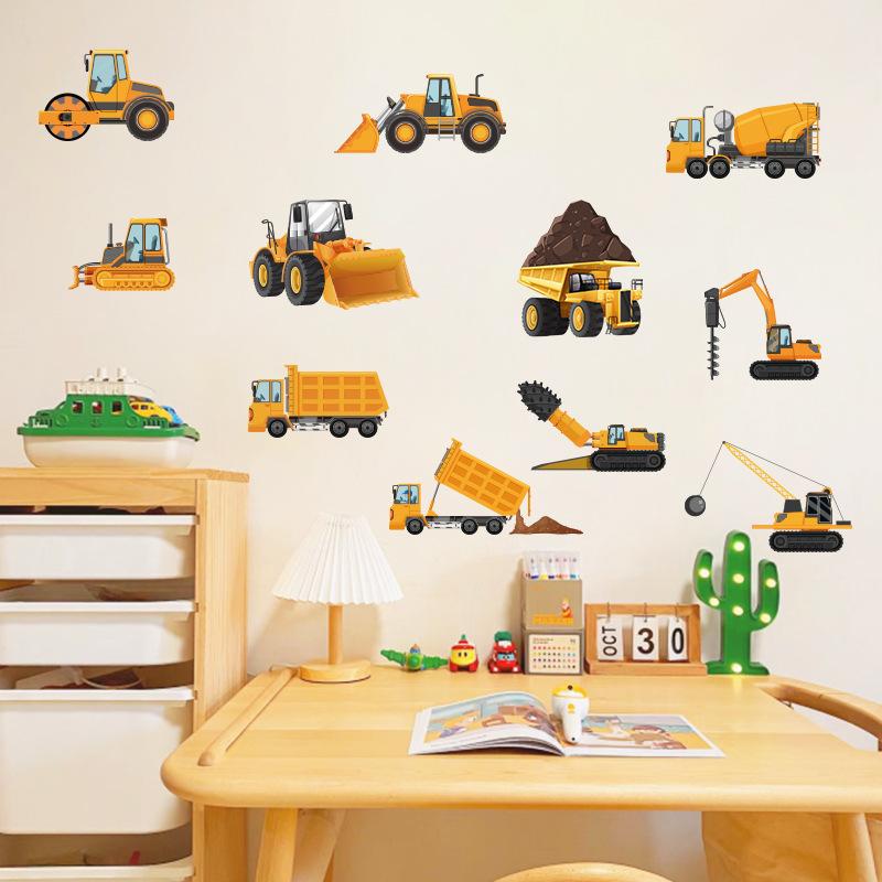 DIY Cartoon Wall Stickers Animal English Letters Astronaut Space Decals for Kids Room Nursery Living Room Decor Self Adhesive Vinyl Art