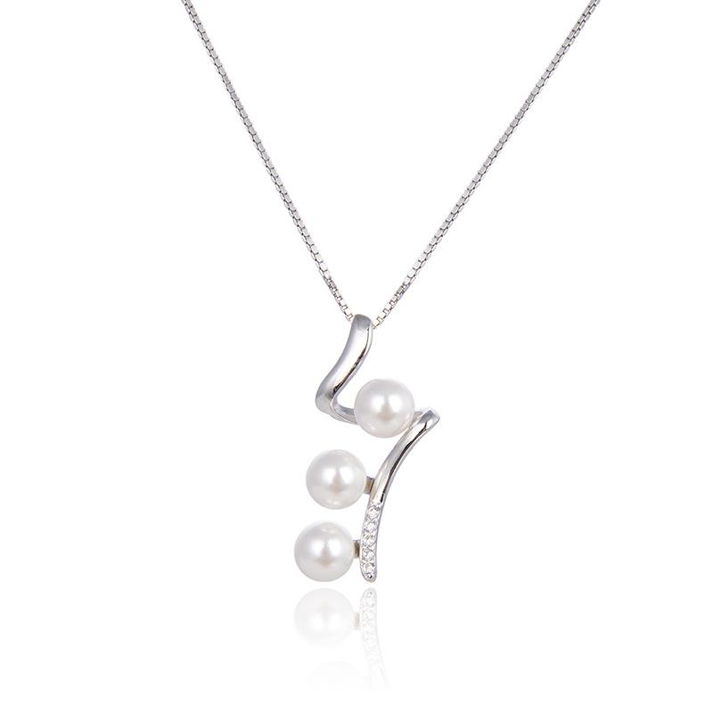 Lindon 925 Sterling Silber Klassische Damen Halskette Anhänger Zirkon Mode Geschenk