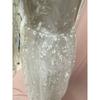 Women White Floral Lace Long Sleeve Deep V Neck Backless Sheer Tulle A Line Summer Wedding Gown Elegant Bridal Evening Prom Formal Party Maxi Dress