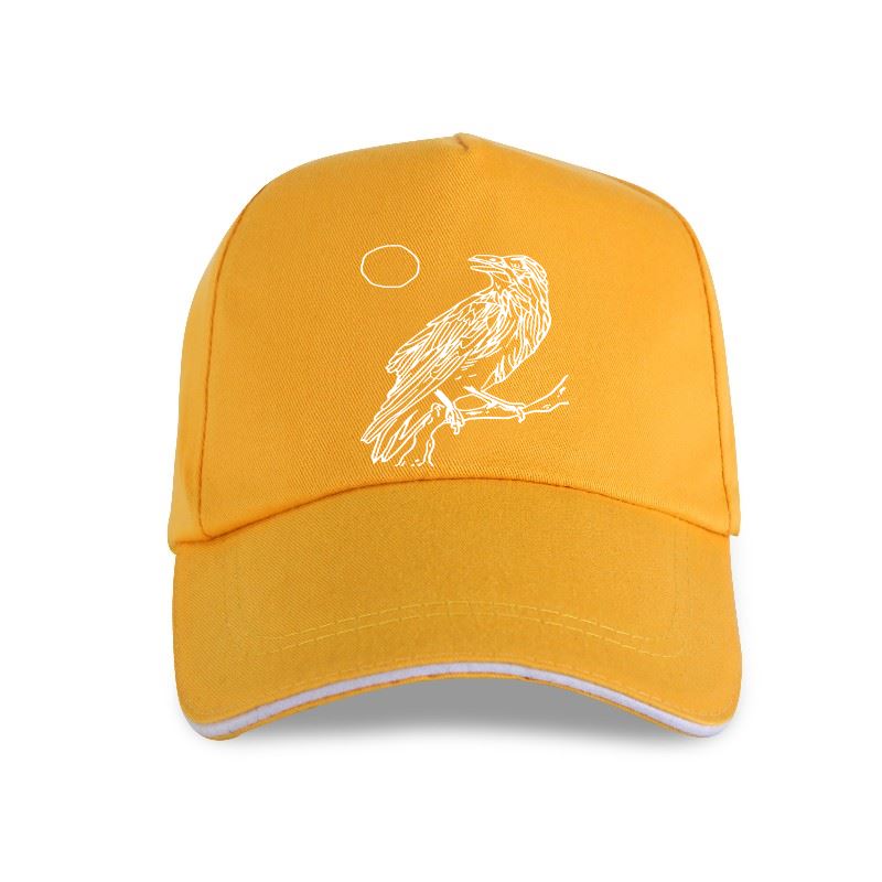 New Designing Vintage Gothic Crow Bird Baseball cap Natural Letters Novelty Adult Gents 2023