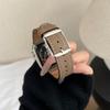 The Square Buckle Tree Pattern Leather Strap Is Suitable For Applewatch S 10Th Generation Apple Watch Strap Iwatch98765Th Generation Se