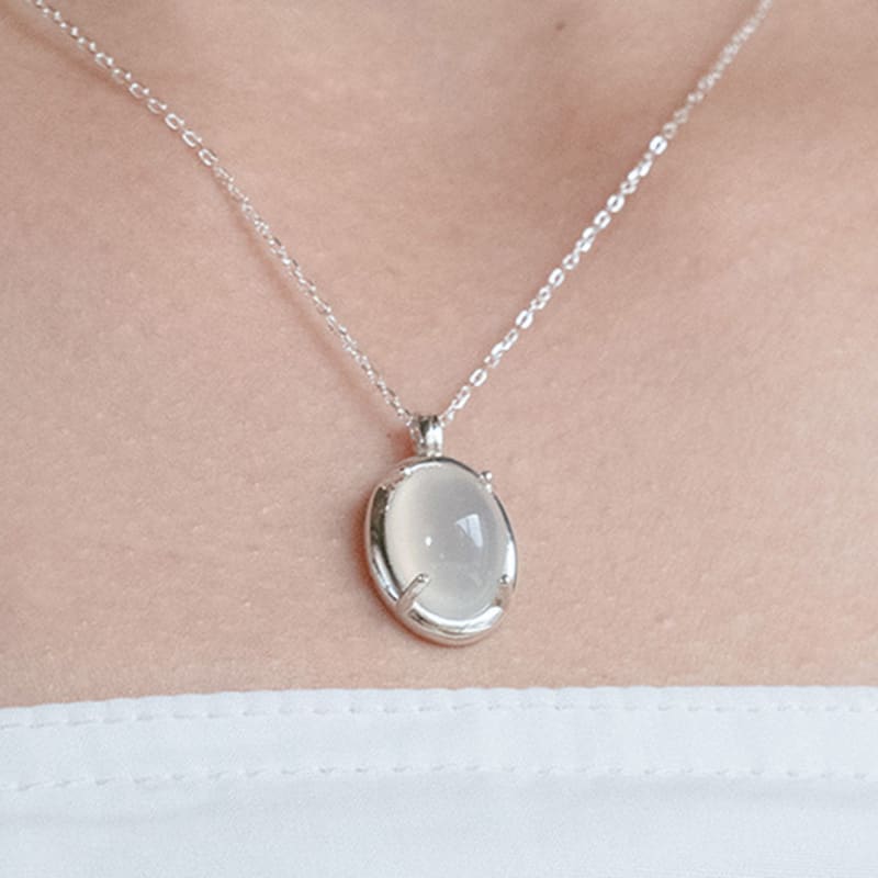 Eveningbell [silver925] Moonstone Necklace