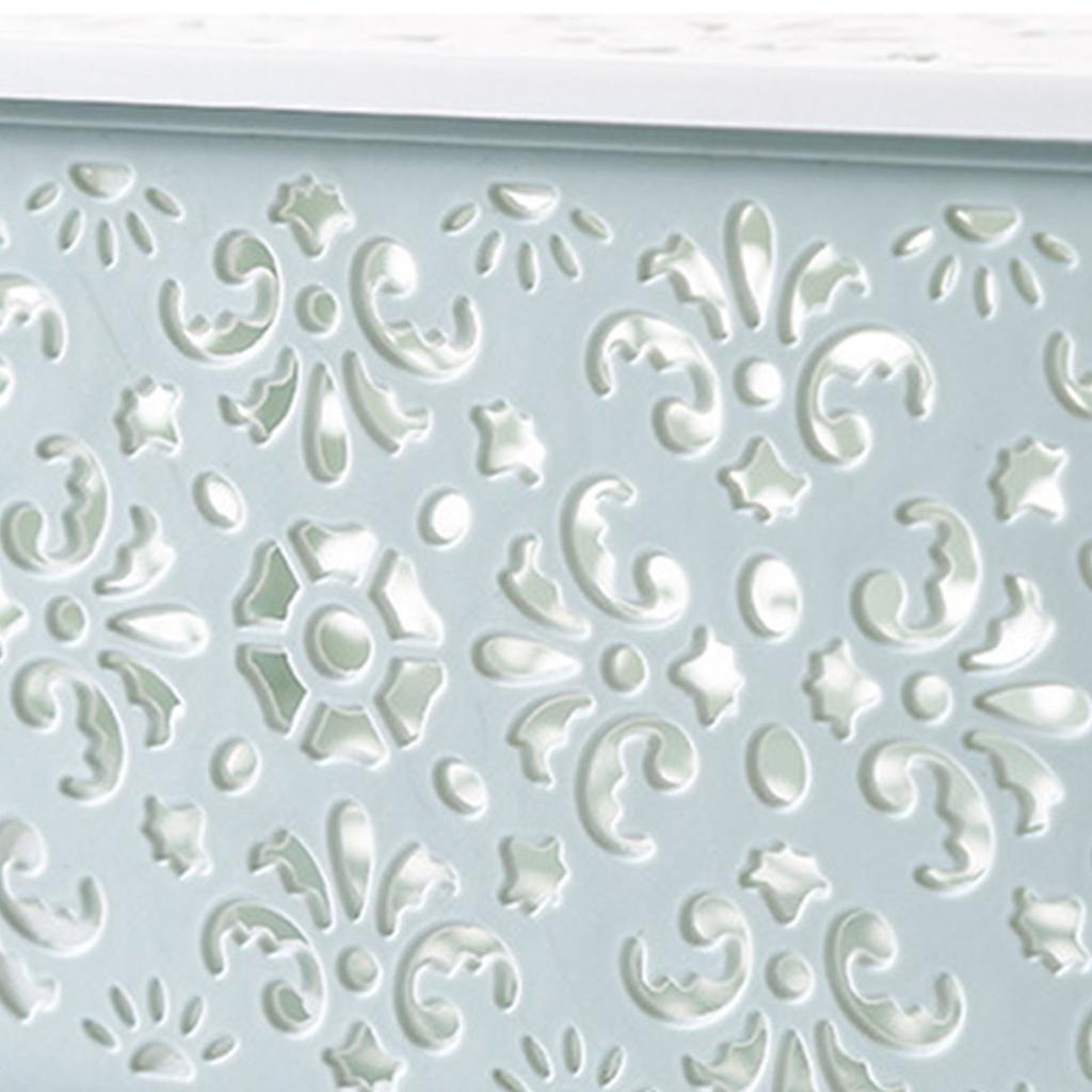 Multifunction Organization Basket Hollow Out Large Capacity Box Storage Bin for Office Desktop