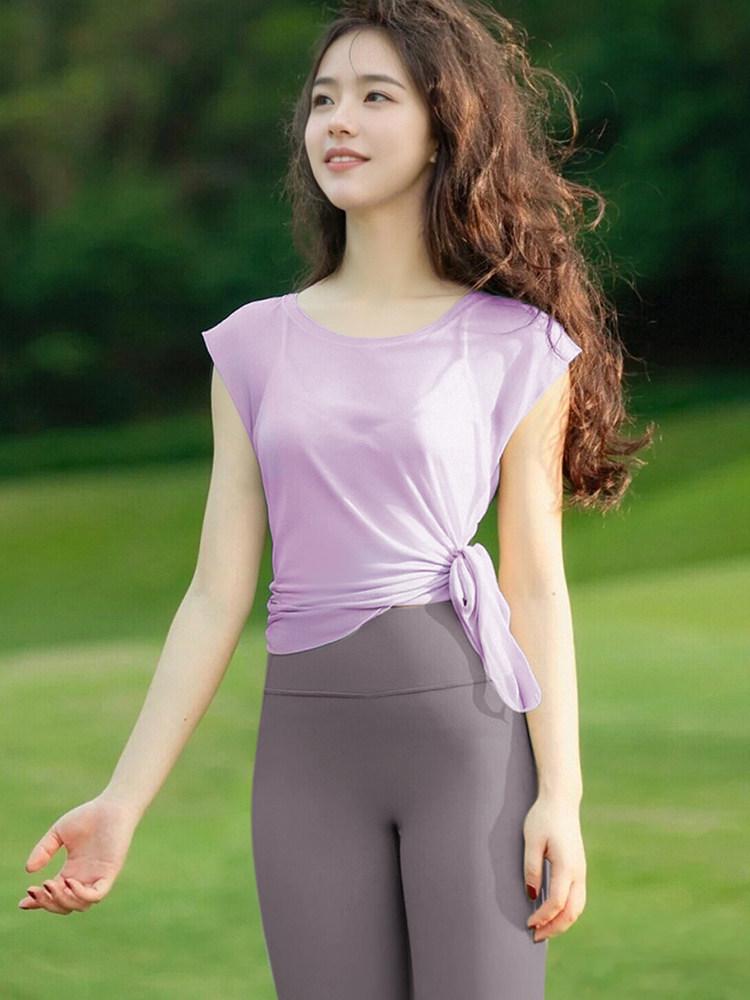 

Women s Yoga Outfit 2026: Breathable Vest & Cover-up Pilates Set Large