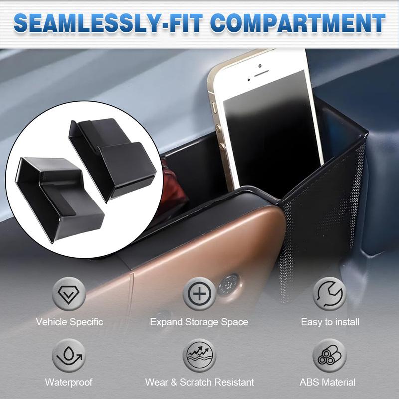 2pcs For Ford Maverick   2024 Car Front Rear Door Storage Box Organizer Trays Automotive Interior Accessories