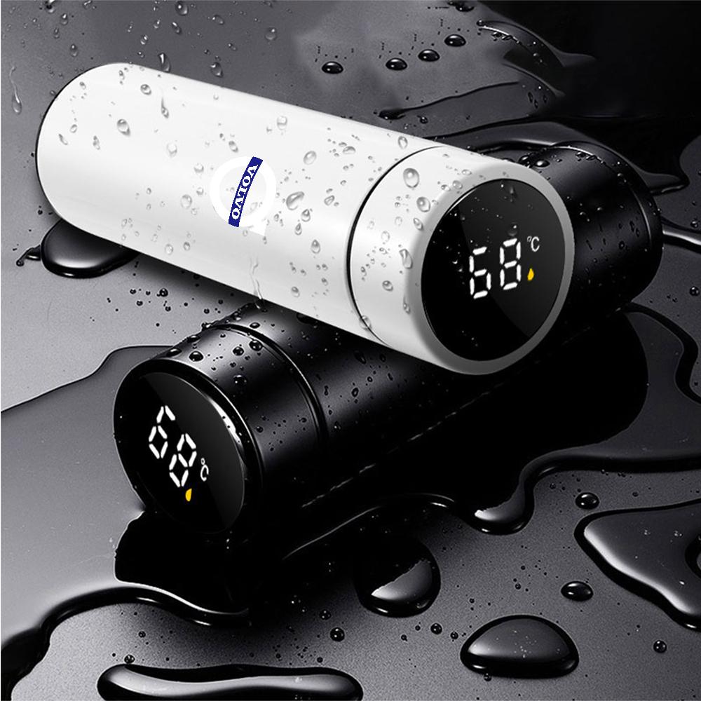 500ml Smart Thermo Mug Filter Coffee Drink Flask Temperature Display For Volvo Rdesign V40 XC90 S60 XC40 C40 S70 V90 V60 V50 C30