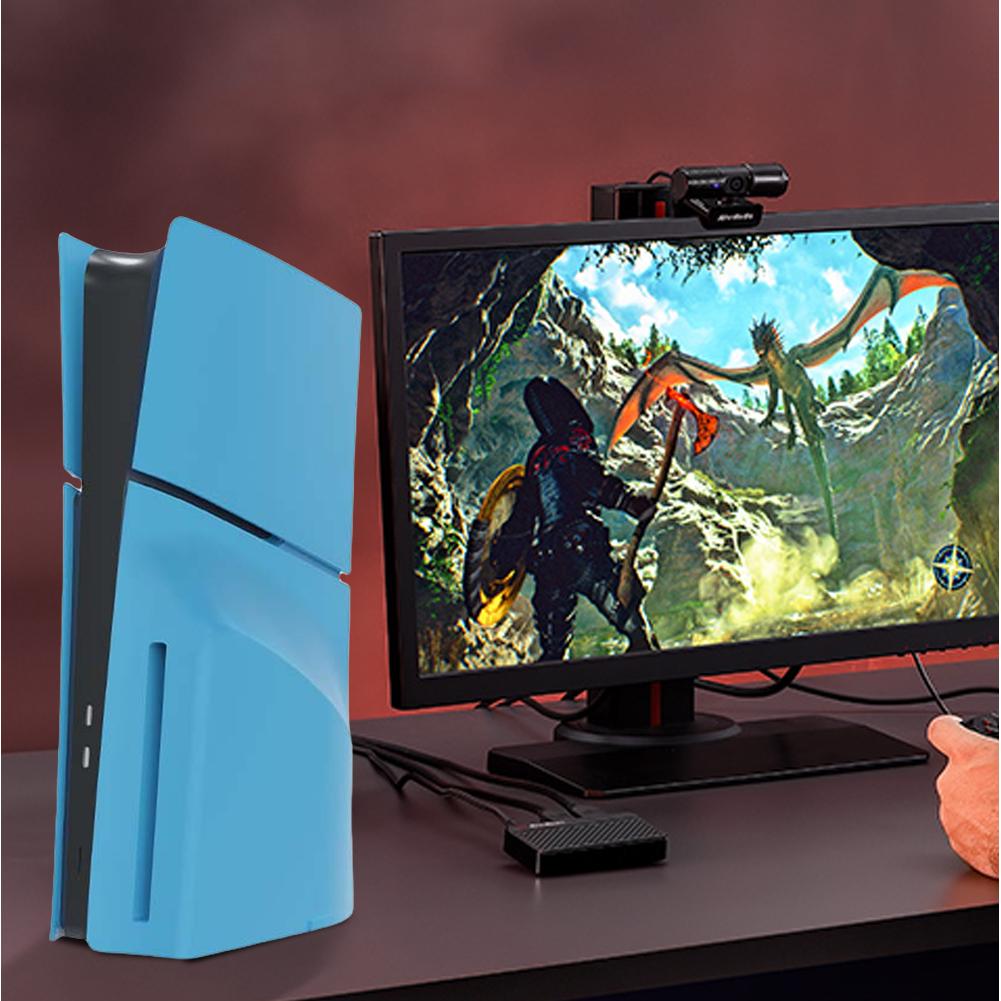 Faceplate Case Cover Split ABS Hard Shell Anti-Scratch Hard Shell Skin Shockproof Cover Plates for PS5 Slim Disc/Digital Console