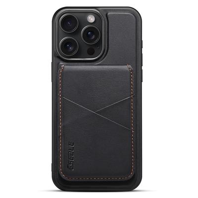 ESEBLE E3 For iPhone 14 Pro Max Magnetic Case with Detachable Card Holder Leather+TPU RFID Blocking Phone Cover