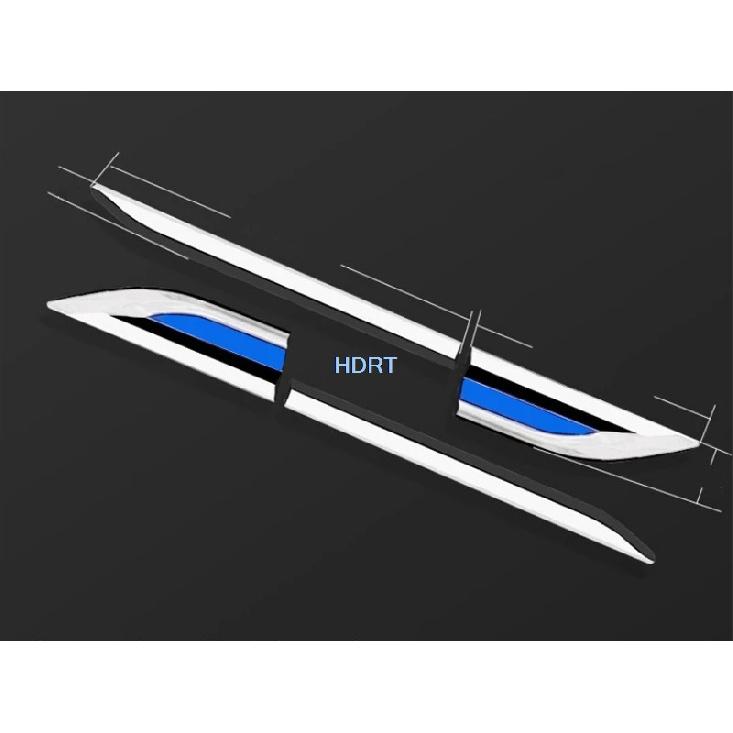 For Toyota Camry 2018 + Protector Decoration Accessories Exterior Sticker Car Styling Leaf Fender Cover Side Mark Trim Body Kit Blue logo