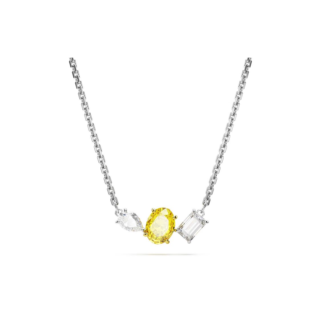 Swarovski Mesmera Mixed Cut Pendant Necklace Cubic Zirconia Imitation Crystal Women necklace Gold 5668277 F,Gold