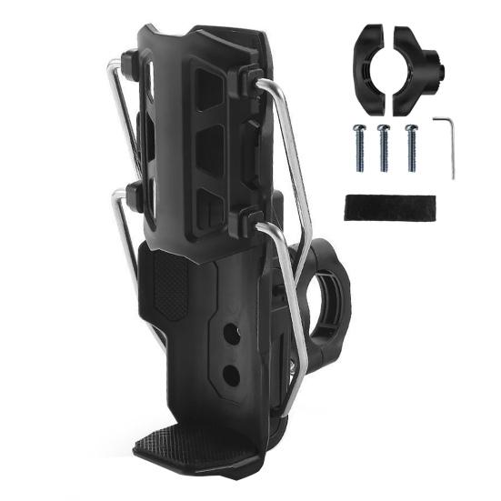 Adaptive Cycling Water Bottle Holder 360 Degree Rotatable Automatic Clamping Bicycle Water Bottle Cage Universal Motorcycle Bike Water Bottle Mount