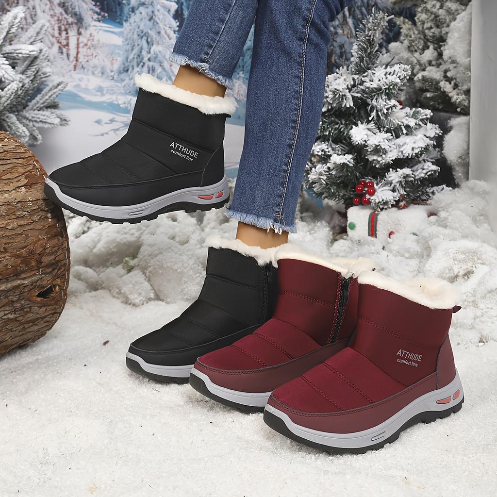 Women's Shoes Thickened Anti-Slip Snow Boots Outdoor Versatile Warm Casual Shoes for Winter