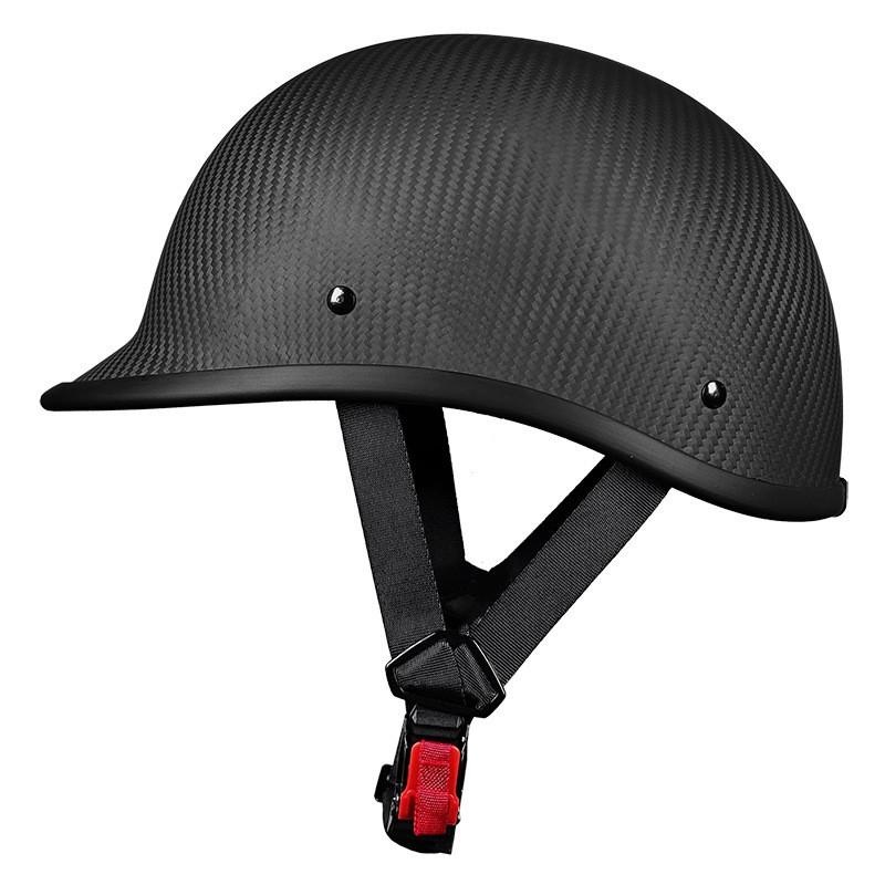 

Carbon Fiber Helmet Retro Motorcycle American Half Scoop Pedal Cruise M