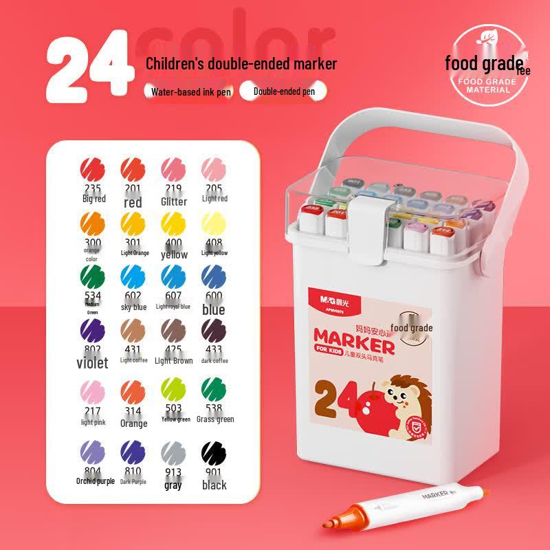 M&G Food-Grade Dual-Tip Markers for Kids