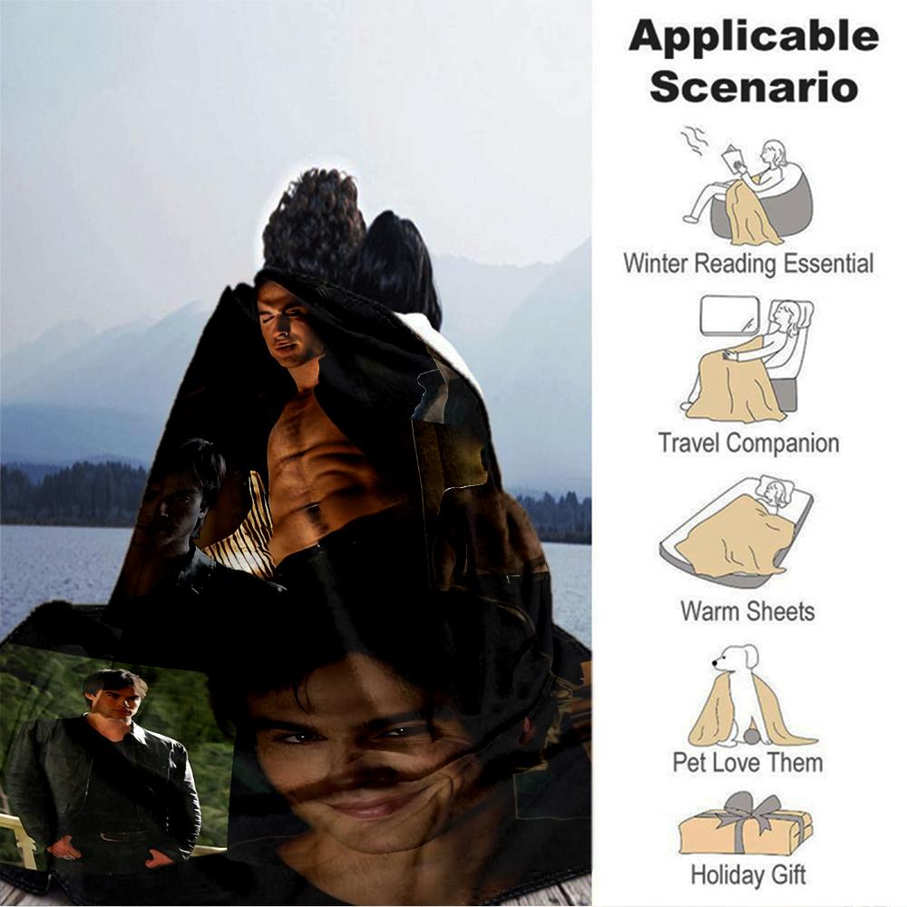 Strong Confident Man Blanket Soft Throw Blanket For Home Bedroom Bed Sofa Travel Office Solid Christmas Blanket